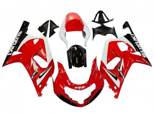 Discount 2001-2003 Red White Glossy Black Suzuki GSXR 600 / GSXR 750 Motorcycle Fairings Canada