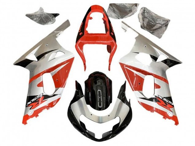 Discount 2001-2003 Silver Red Glossy Black Suzuki GSXR 600 / GSXR 750 Motorcycle Fairings Canada