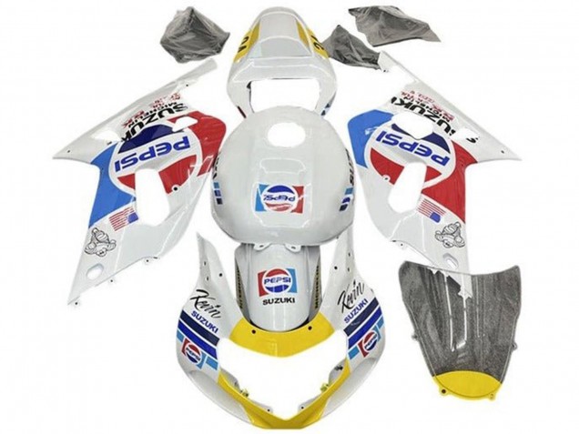 Discount 2001-2003 White Blue Red Yellow Pepsi Suzuki GSXR 600 / GSXR 750 Motorcycle Fairings Canada