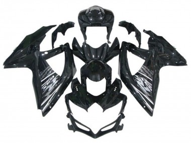 Discount 2008-2010 Glossy Black Grey Suzuki GSXR 600 / GSXR 750 Motorcycle Fairings Canada