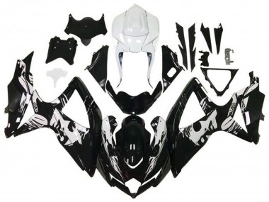 Discount 2008-2010 White Glossy Black Leyla Suzuki GSXR 600 / GSXR 750 Motorcycle Fairings Canada