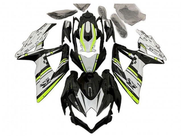 Discount 2008-2010 White Green Glossy Black Suzuki GSXR 600 / GSXR 750 Motorcycle Fairings Canada