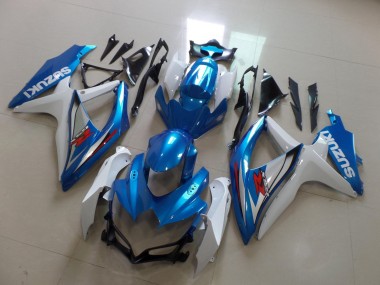 Discount 2008-2010 White Light Blue Red Suzuki GSXR 600 / GSXR 750 Motorcycle Fairing Canada