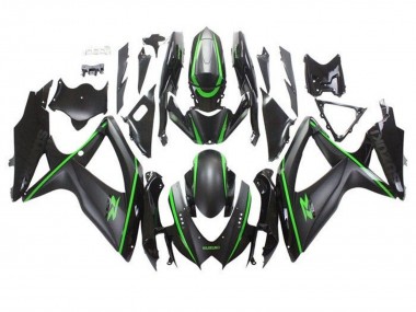 Discount 2008-2010 Matte Black Green Stripe Suzuki GSXR 600 / GSXR 750 Motorcycle Fairings Canada