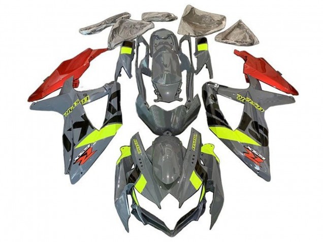 Discount 2008-2010 Nardo Grey Neon Yellow Red Black Suzuki GSXR 600 / GSXR 750 Motorcycle Fairings Canada