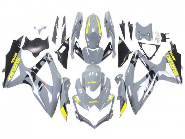 Discount 2008-2010 Nardo Grey Yellow Black Suzuki GSXR 600 / GSXR 750 Motorcycle Fairings Canada