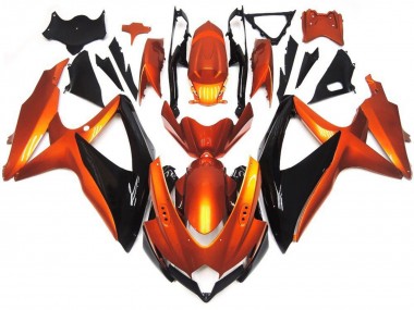 Discount 2008-2010 Orange Black Suzuki GSXR 600 / GSXR 750 Motorcycle Fairings Canada