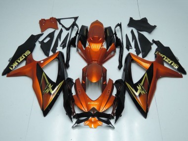 Discount 2008-2010 Orange Gold Black Suzuki GSXR 600 / GSXR 750 Motorcycle Fairings Canada