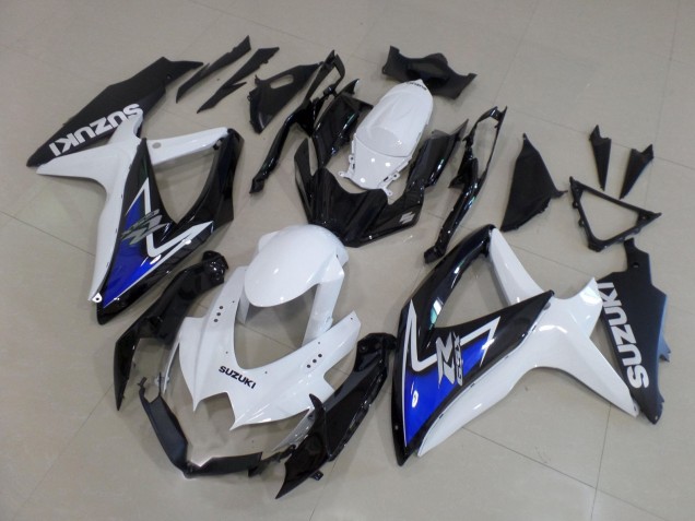 Discount 2008-2010 White Blue Glossy Black Suzuki GSXR 600 / GSXR 750 Motorcycle Fairings Canada