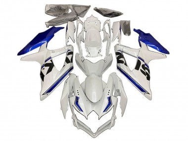 Discount 2008-2010 White Blue Black Stripe Suzuki GSXR 600 / GSXR 750 Motorcycle Fairings Canada