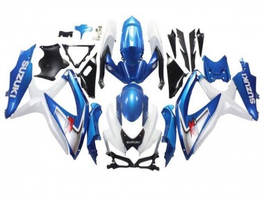 Discount 2008-2010 White Light Blue Red Suzuki GSXR 600 / GSXR 750 Motorcycle Fairings Canada