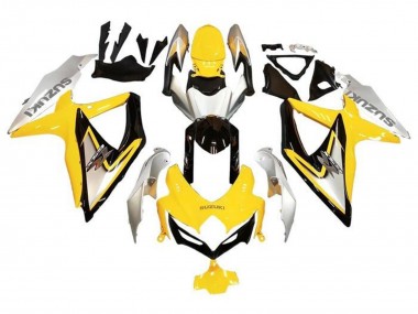 Discount 2008-2010 Silver Yellow Glossy Black Suzuki GSXR 600 / GSXR 750 Motorcycle Fairings Canada