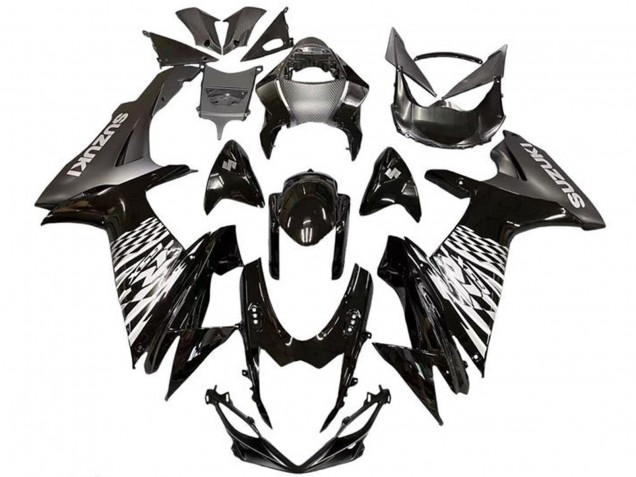 Discount 2011-2024 Glossy Black Silver Suzuki GSXR 600 / GSXR 750 Motorcycle Fairings Canada
