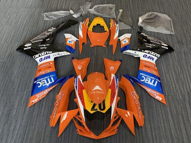Discount 2011-2024 Orange Blue White Black Yellow 20 Suzuki GSXR 600 / GSXR 750 Motorcycle Fairings Canada