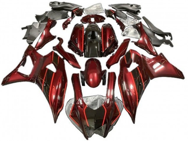 Discount 2021-2024 Dark Red Black Yamaha YZF R7 Motorcycle Fairings Canada