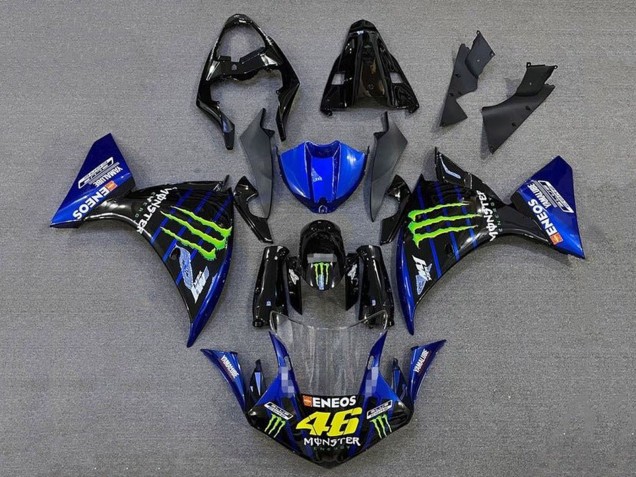 Discount 2009-2011 Blue Glossy Black Green Monster Energy Yamaha YZF 1000 R1 Motorcycle Fairings Canada
