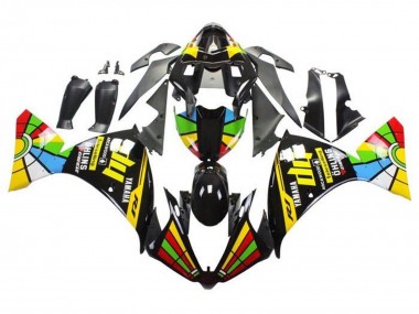 Discount 2009-2011 Glossy Black HP Color Wheel Yamaha YZF 1000 R1 Motorcycle Fairings Canada