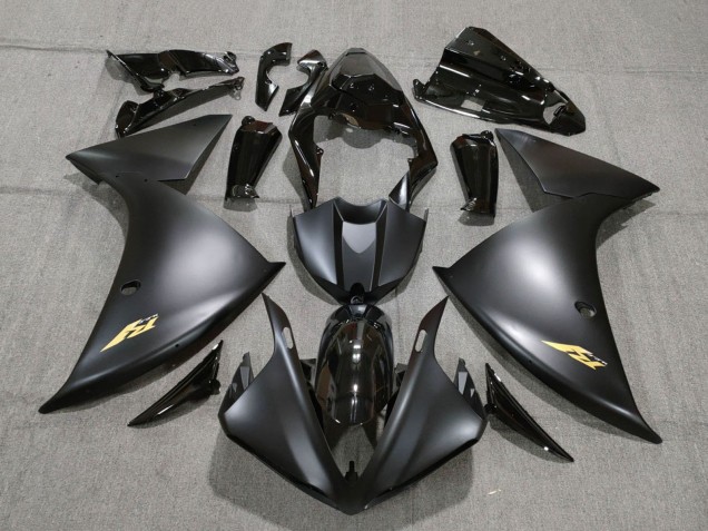 Discount 2009-2011 Glossy Black Matte Black Gold Yamaha YZF 1000 R1 Motorcycle Fairings Canada