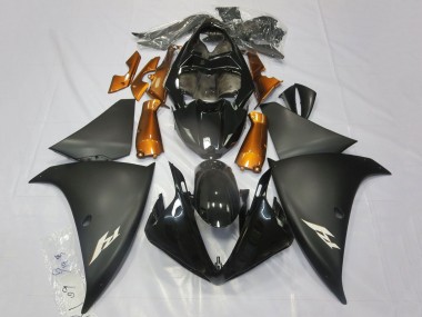 Discount 2009-2011 Glossy Black Matte Black Orange Yamaha YZF 1000 R1 Motorcycle Fairings Canada