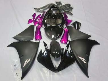 Discount 2009-2011 Glossy Black Matte Black Pink Yamaha YZF 1000 R1 Motorcycle Fairings Canada