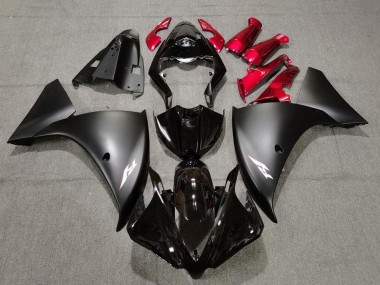 Discount 2009-2011 Glossy Black Matte Black Red Yamaha YZF 1000 R1 Motorcycle Fairings Canada