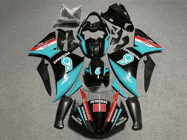 Discount 2009-2011 Glossy Black Light Blue Red Petronas Yamaha YZF 1000 R1 Motorcycle Fairings Canada