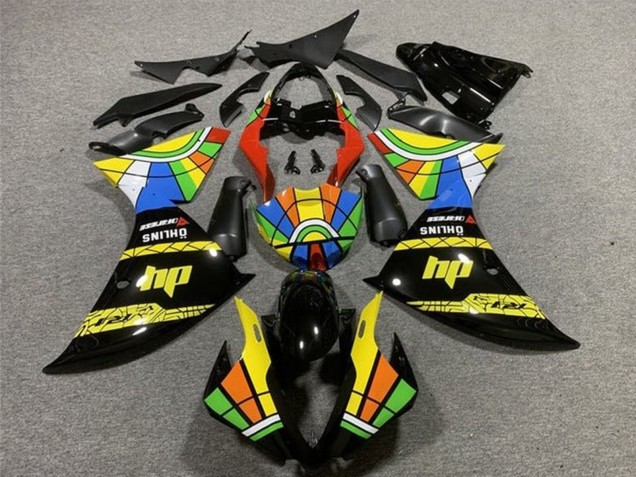 Discount 2009-2011 Black Yellow HP Color Wheel Yamaha YZF 1000 R1 Motorcycle Fairings Canada