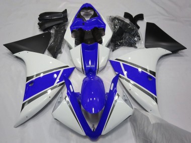 Discount 2009-2011 White Blue Silver Matte Black Yamaha YZF 1000 R1 Motorcycle Fairings Canada