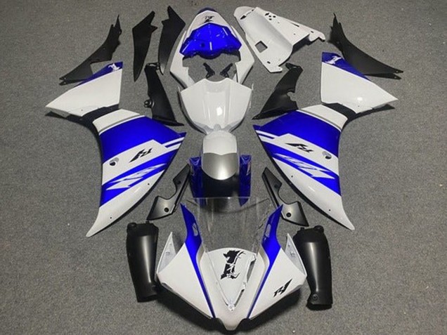 Discount 2009-2011 White Blue Silver Black Stripe Yamaha YZF 1000 R1 Motorcycle Fairings Canada