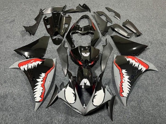 Discount 2012-2014 Glossy Black White Red Shark Yamaha YZF 1000 R1 Motorcycle Fairings Canada