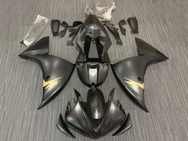Discount 2012-2014 Matte Black Gold Yamaha YZF 1000 R1 Motorcycle Fairings Canada