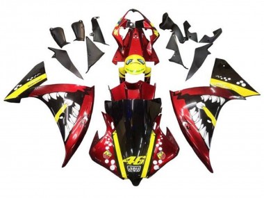 Discount 2012-2014 Red Yellow Black Shark Yamaha YZF 1000 R1 Motorcycle Fairings Canada
