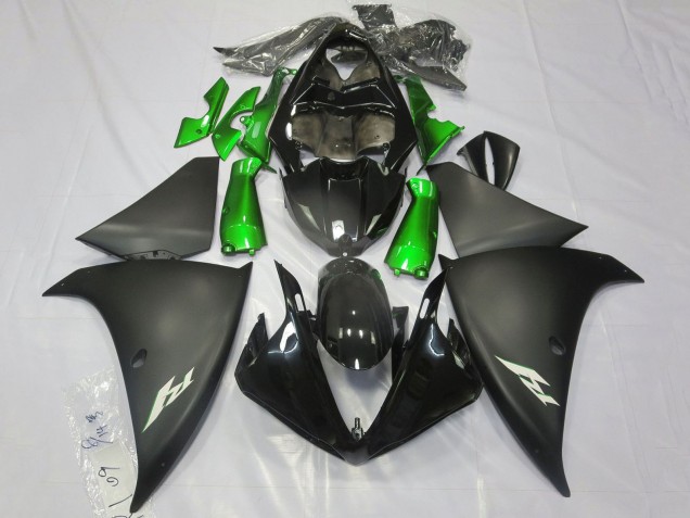 Discount 2012-2014 Glossy Black Matte Black Green Yamaha YZF 1000 R1 Motorcycle Fairings Canada