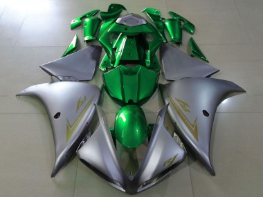 Discount 2012-2014 Matte Silver Green Yamaha YZF 1000 R1 Motorcycle Fairings Canada