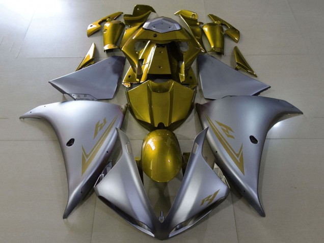 Discount 2012-2014 Matte Silver Gold Yamaha YZF 1000 R1 Motorcycle Fairings Canada