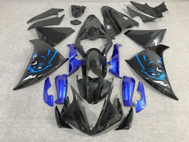 Discount 2012-2014 Glossy Black Blue Panther Yamaha YZF 1000 R1 Motorcycle Fairings Canada
