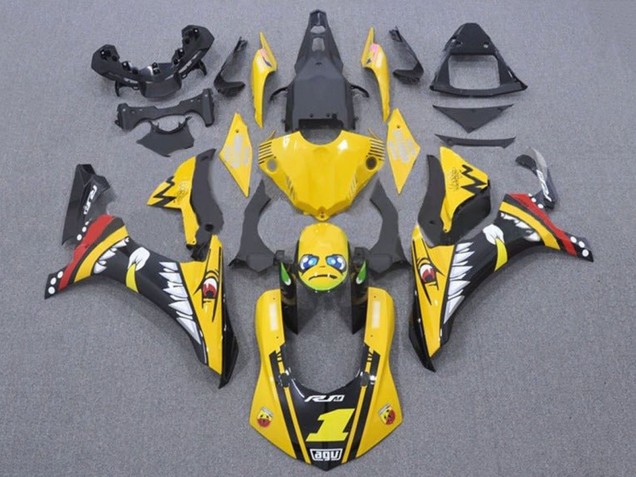 Discount 2015-2019 Yellow Red Shark Yamaha YZF 1000 R1 Motorcycle Fairings Canada