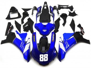 Discount 2015-2019 Blue White Glossy Black Akropovic Yamaha YZF 1000 R1 Motorcycle Fairings Canada