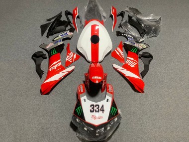 Discount 2015-2019 White Red Black Green Monster Milwaukee 334 Yamaha YZF 1000 R1 Motorcycle Fairings Canada