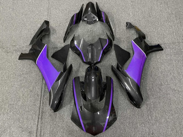 Discount 2015-2019 Faux Carbon Fiber Purple Yamaha YZF 1000 R1 Motorcycle Fairing Canada
