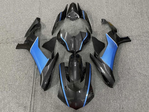 Discount 2015-2019 Faux Carbon Fiber Light Blue Yamaha YZF 1000 R1 Motorcycle Fairings Canada