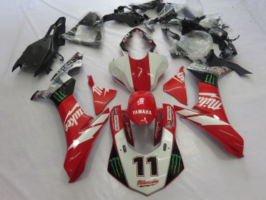 Discount 2015-2019 White Red Black Green Monster Milwaukee 11 Yamaha YZF 1000 R1 Motorcycle Fairings Canada