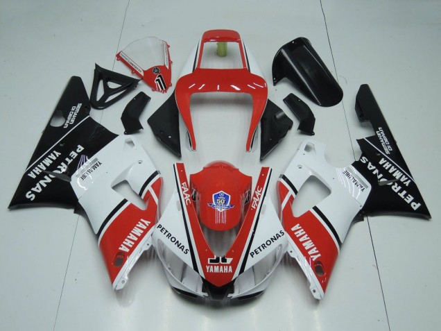 Discount 1998-1999 Red White Glossy Black Petronas Yamalube Yamaha YZF 1000 R1 Motorcycle Fairings Canada