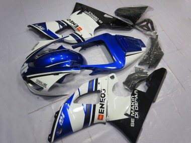 Discount 1998-1999 White Blue Glossy Black ENEOS Semakin Didepan Yamaha YZF 1000 R1 Motorcycle Fairings Canada
