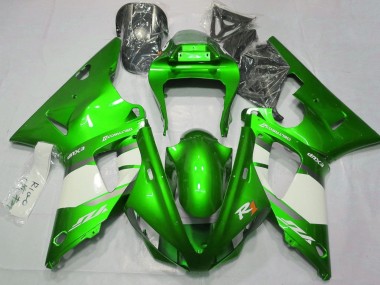 Discount 2000-2001 Green White Silver Yamaha YZF 1000 R1 Motorcycle Fairings Canada