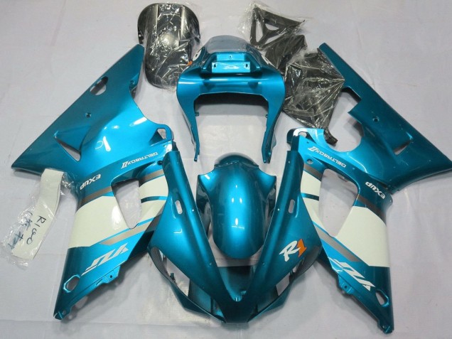 Discount 2000-2001 Blue White Silver Yamaha YZF 1000 R1 Motorcycle Fairings Canada