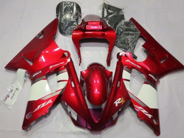 Discount 2000-2001 Red White Silver Yamaha YZF 1000 R1 Motorcycle Fairings Canada
