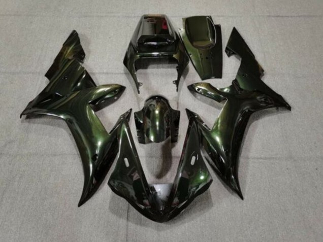 Discount 2002-2003 Dark Green Chameleon Yamaha YZF 1000 R1 Motorcycle Fairings Canada