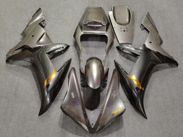 Discount 2002-2003 Grey with Gold Decals Yamaha YZF 1000 R1 Motorcycle Fairings Canada
