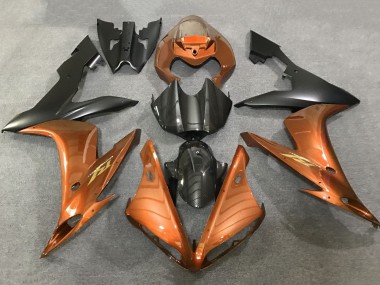 Discount 2004-2006 Orange Faux Carbon Fiber Matte Black Yamaha YZF 1000 R1 Motorcycle Fairings Canada